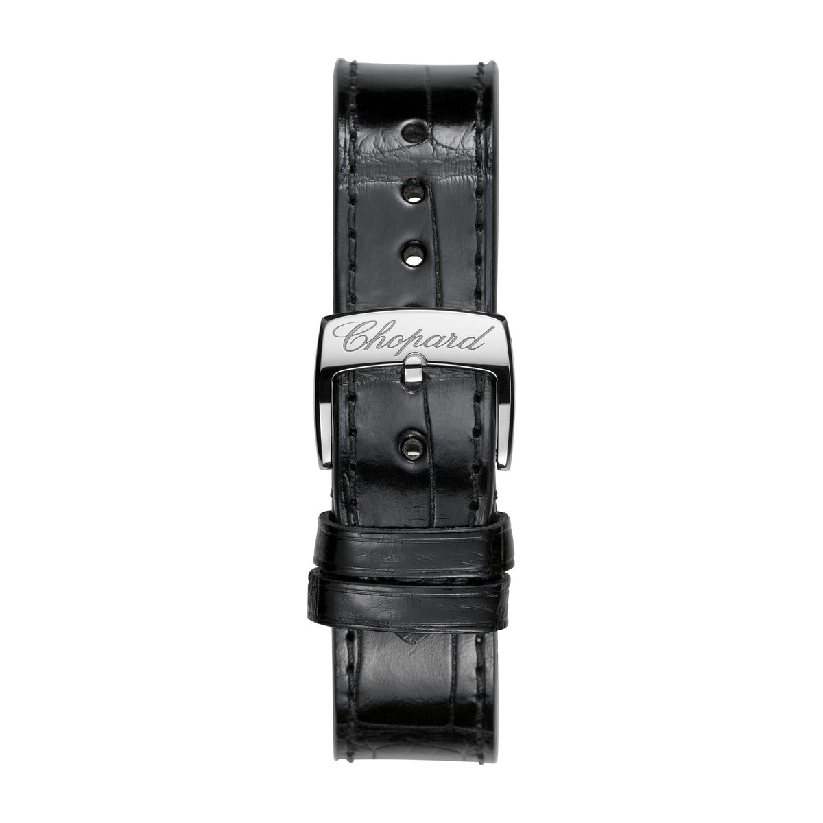 Chopard Happy Sport watch in stainless steel with moving diamonds and sapphires, view 4