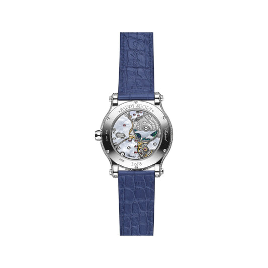 Chopard Happy Sport watch in 18k ethical white gold with diamonds, view 2