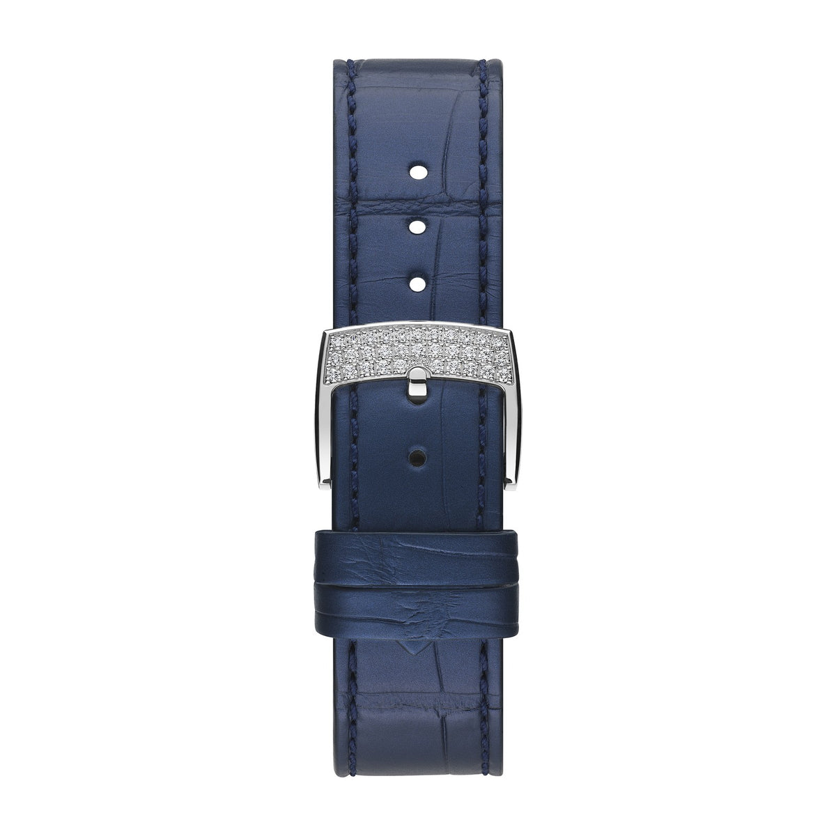 Chopard Happy Sport watch in 18k ethical white gold with diamonds, sapphires and emeralds, view 4