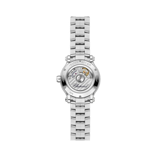 Chopard Happy Sport watch in 18k ethical white gold, view 2