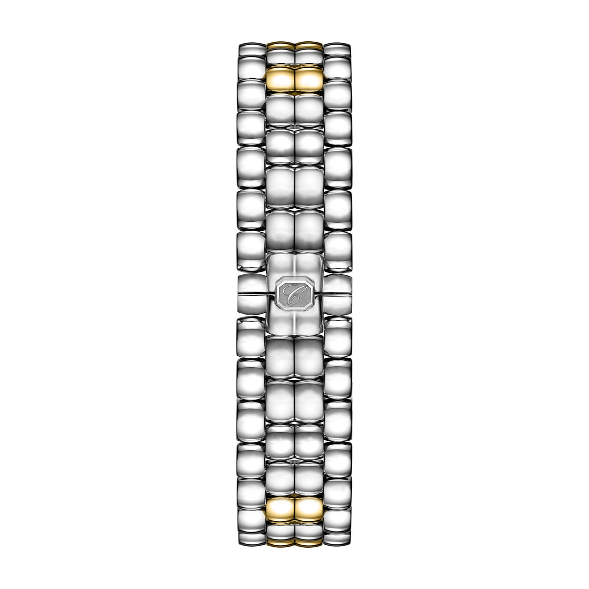 Chopard Happy Sport watch in 18k ethical yellow gold and stainless steel with diamonds, view 4