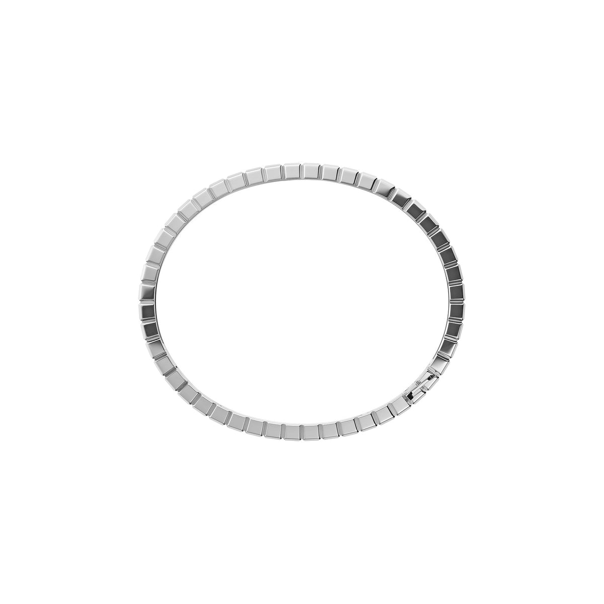 Chopard Ice Cube bangle in 18k ethical white gold with diamonds view 3