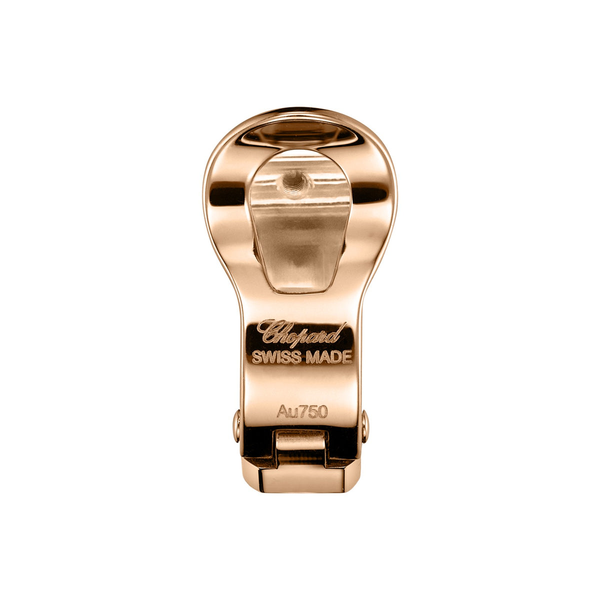 Chopard Ice Cube earring in 18k ethical rose gold view 4
