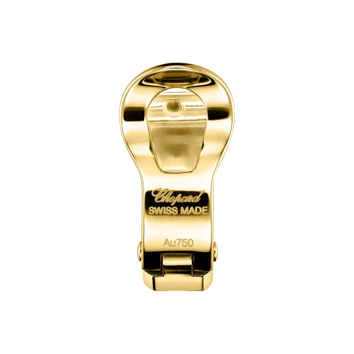 Chopard Ice Cube earring in 18k ethical yellow gold view 4