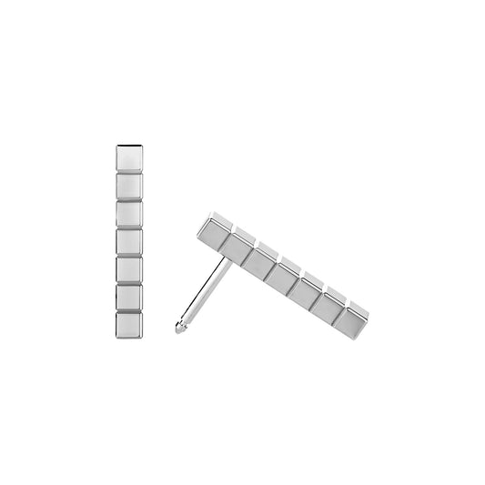 Chopard Ice Cube earrings in 18k ethical white gold view 2