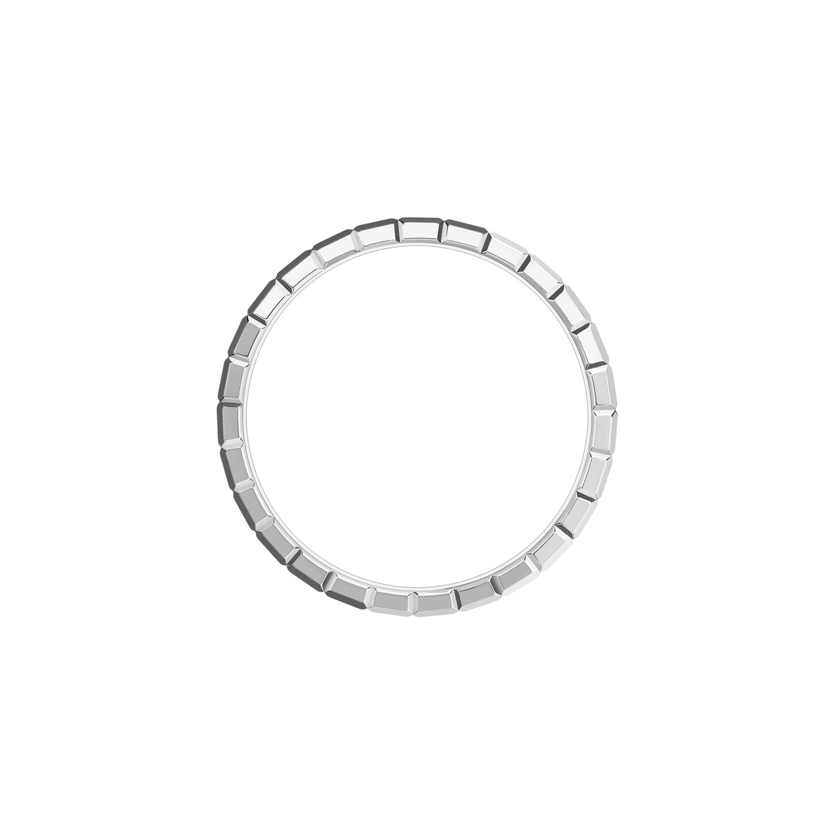 Chopard Ice Cube ring in 18k ethical white gold with diamonds, view 3