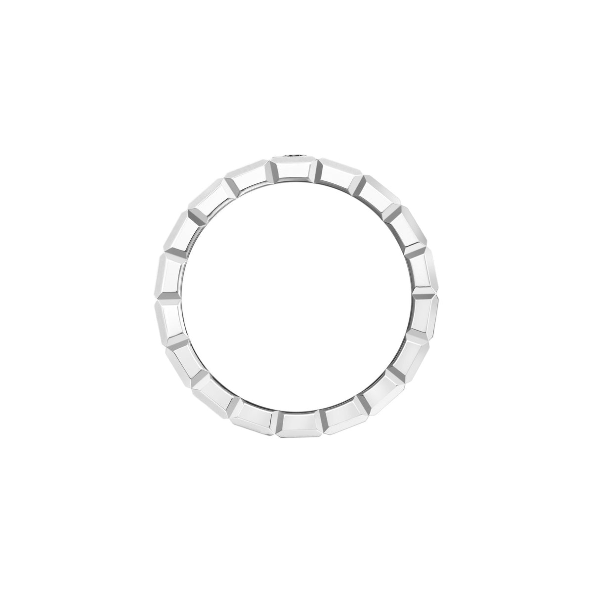 Chopard Ice Cube ring in 18k ethical white gold with diamonds, view 3