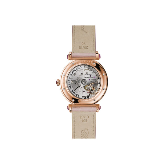 Chopard IMPERIALE watch in 18k ethical rose gold with sapphires, view 2