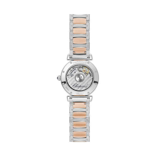 Chopard IMPERIALE watch in 18k ethical rose gold and stainless steel, view 2