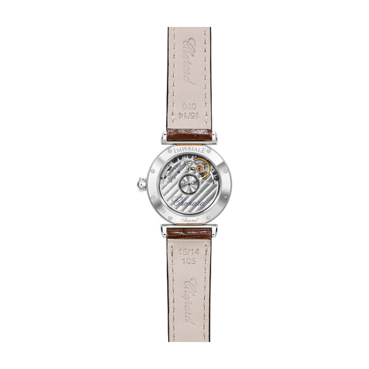 Chopard IMPERIALE watch in 18k ethical rose gold and stainless steel, view 2