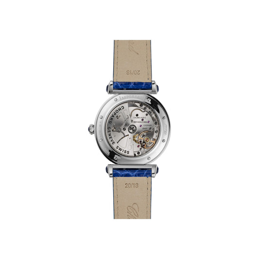 Chopard IMPERIALE watch in 18k ethical white gold with sapphires, view 2