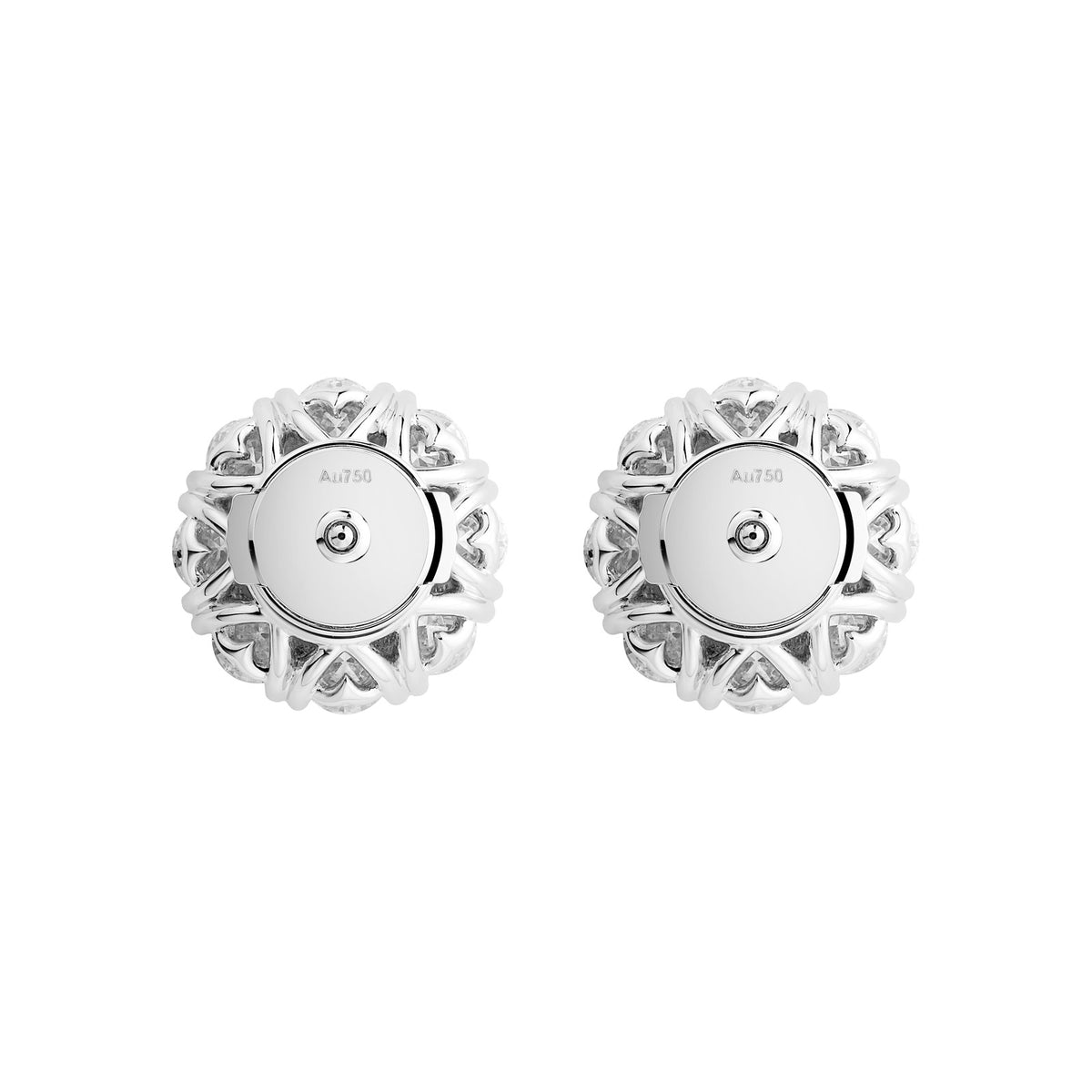 Chopard L'Heure du Diamant earrings in 18k ethical white gold with diamonds view 4