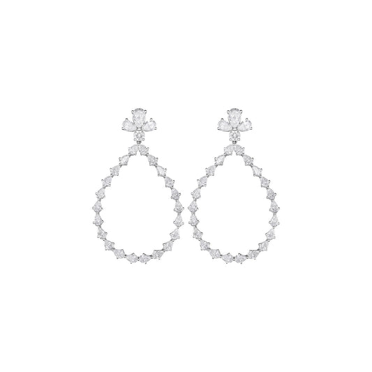 Chopard L'Heure du Diamant earrings in 18k ethical white gold with diamonds view 2