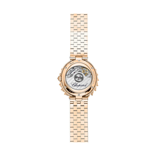 Chopard L'Heure du Diamant watch in 18k ethical rose gold with diamonds, view 2