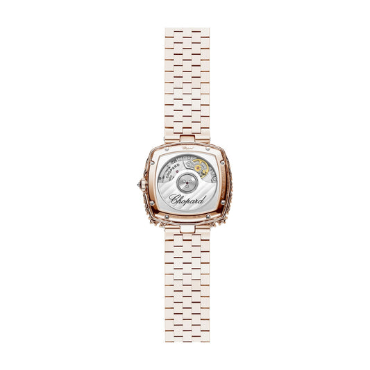 Chopard L'Heure du Diamant watch in 18k ethical rose gold with diamonds, view 2