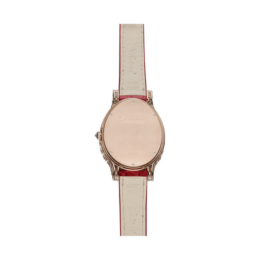 Chopard L'Heure du Diamant watch in 18k ethical rose gold with diamonds, view 2