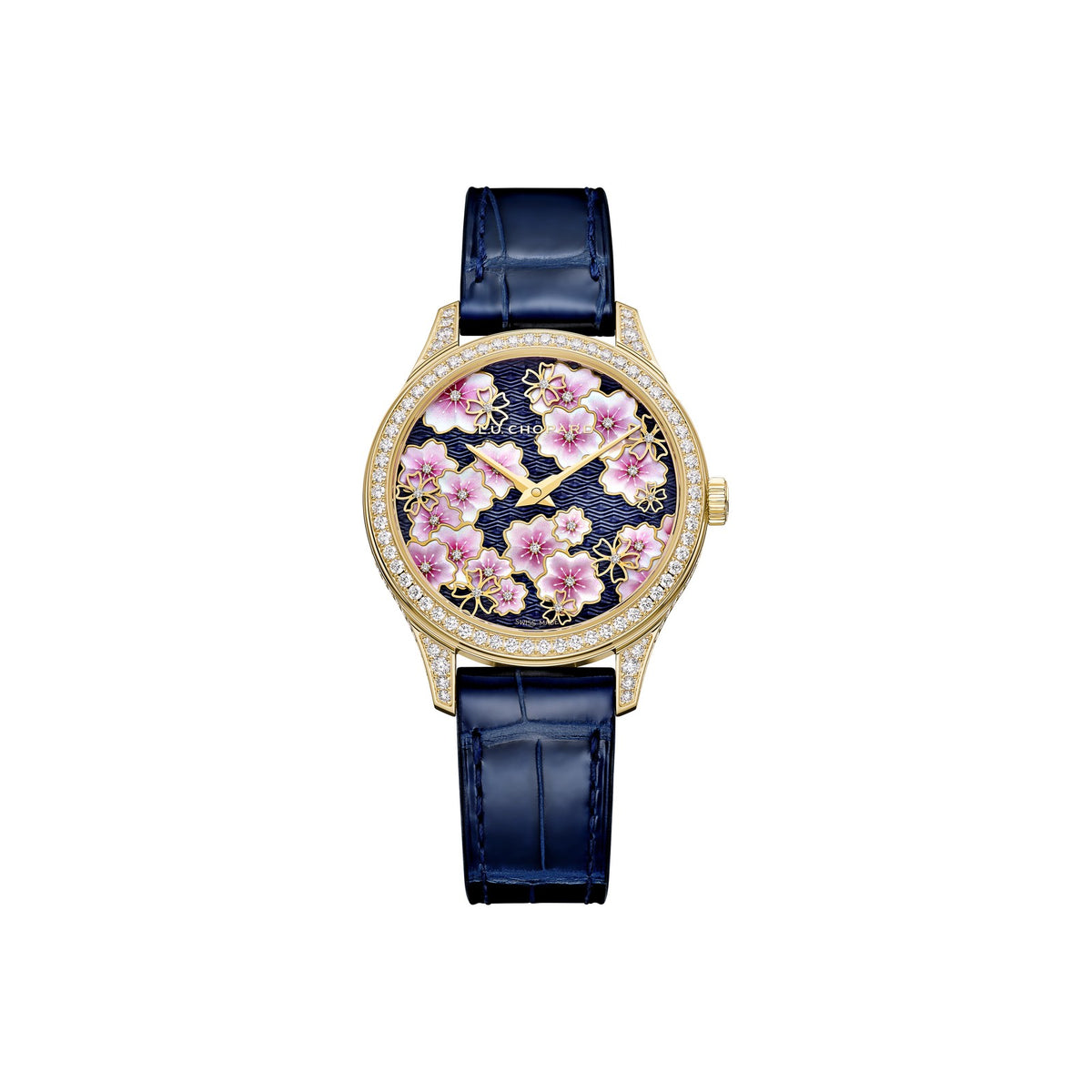 Chopard L.U.C watch in 18k ethical yellow gold with diamonds