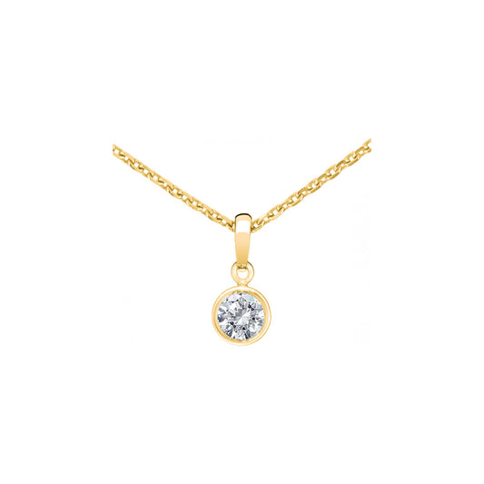 Chopard Solitaire ring in 18k ethical yellow gold with diamonds, view 2