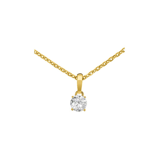 Chopard Solitaire ring in 18k ethical yellow gold with diamonds, view 2