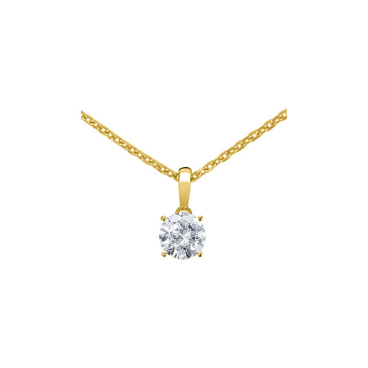 Chopard Solitaire ring in 18k ethical yellow gold with diamonds, view 2
