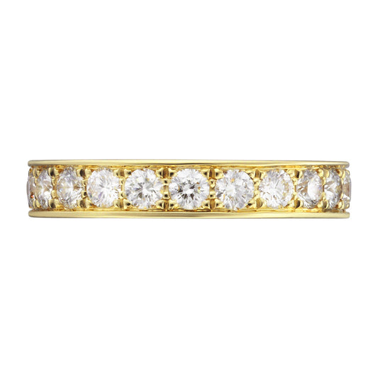 Chopard Timeless ring in 18k ethical yellow gold with diamonds, view 2