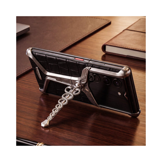 VERTU HERMES SCEPTRE ALPHAFOLD CASE TITANIUM SILVER, view 2