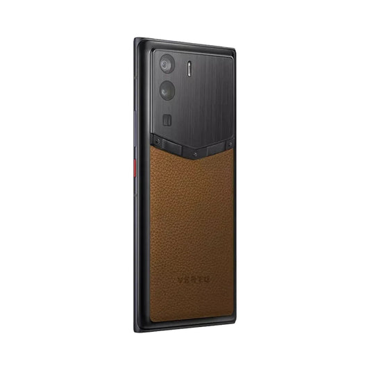 VERTU METAVERTU CURVE PHONE BROWN FRAMELESS CALFSKIN, view 2