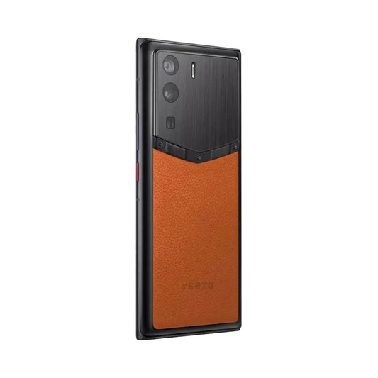 VERTU METAVERTU CURVE PHONE ORANGE FRAMELESS CALFSKIN, view 2
