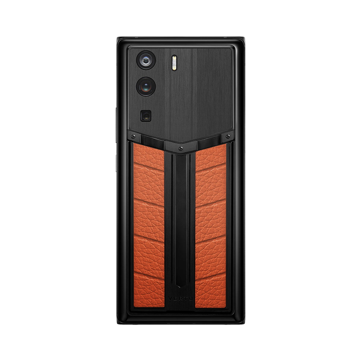 VERTU METAVERTU CURVE PHONE ORANGE RACE TRACK CALFSKIN, view 1