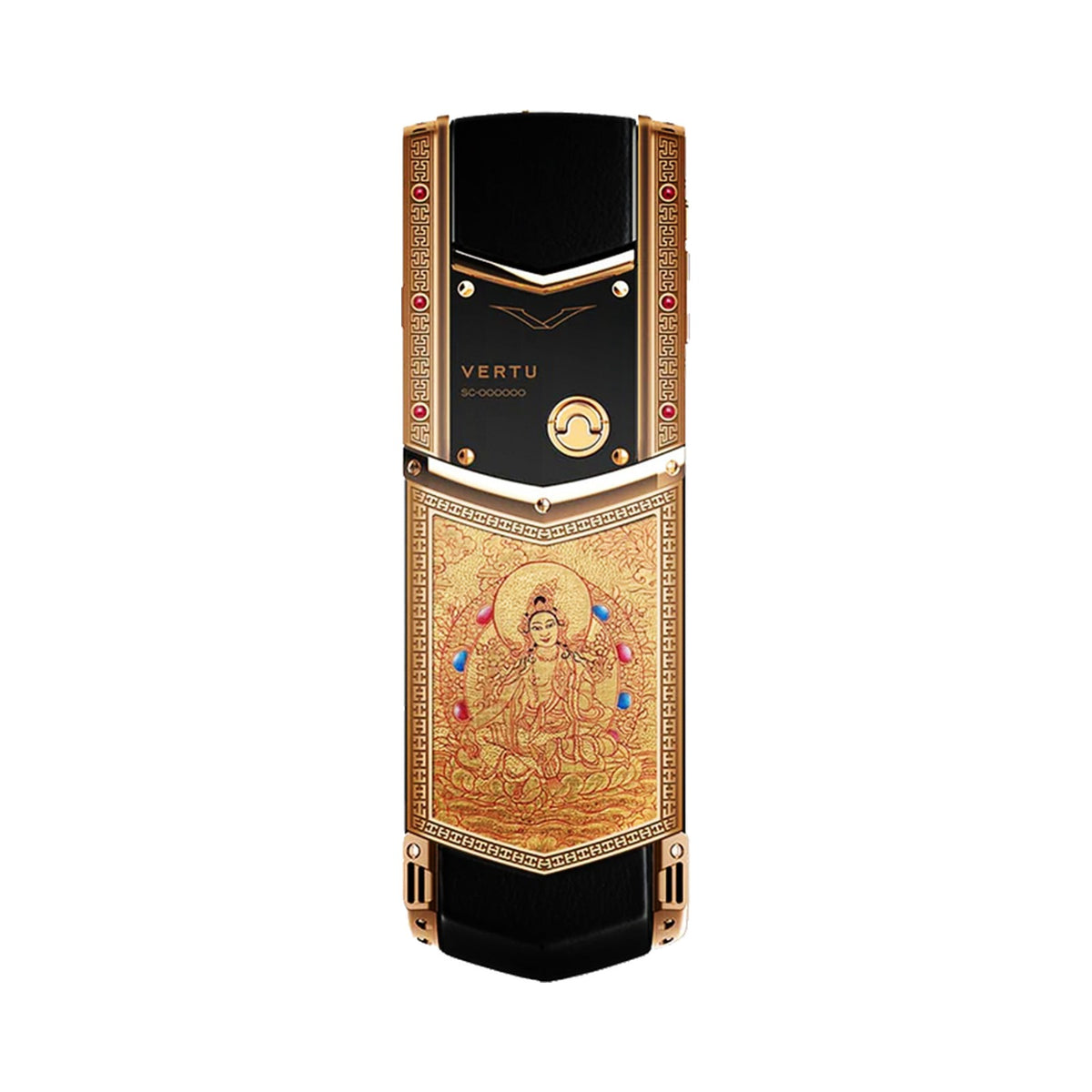 VERTU SIGNATURE V PHONE THANGKA JAMBHALA PURE GOLD, view 1