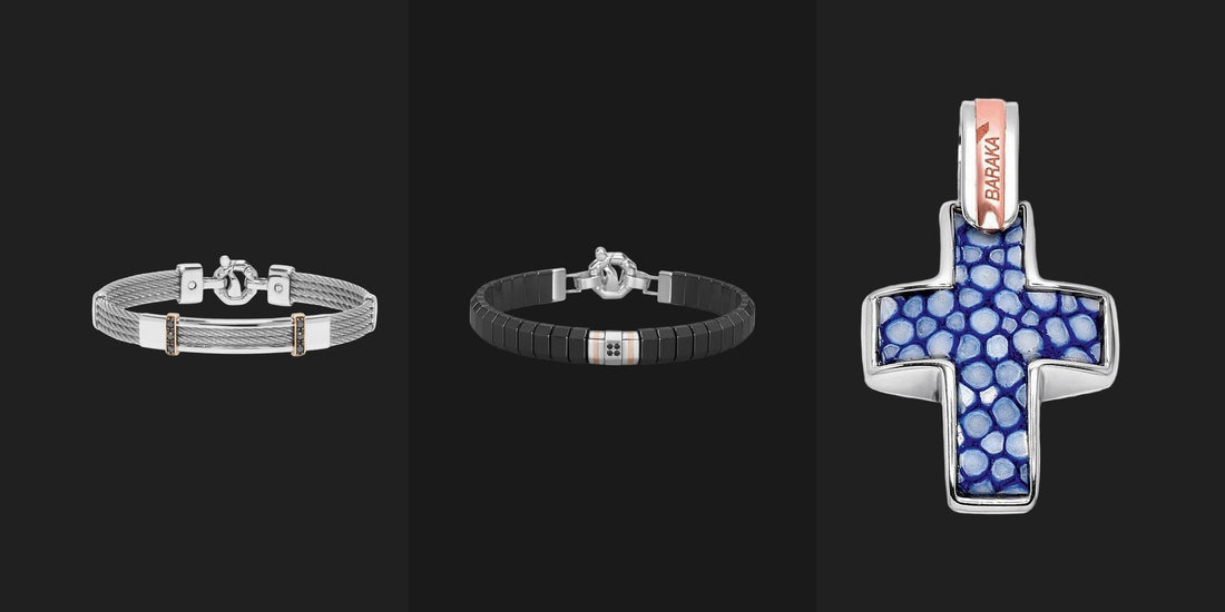 Baraka: Italian Men's Jewellery in Gold, Steel and Rubber