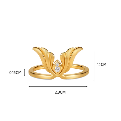 VERTU COR RING RESONANCE SKYWARD 18K GOLD, view 2