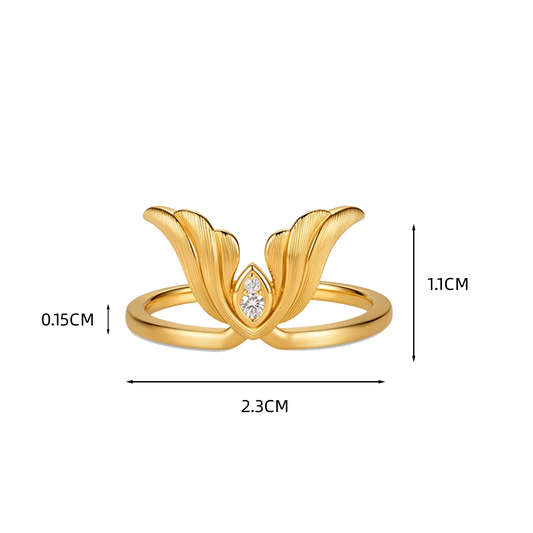 VERTU COR RING RESONANCE SKYWARD 18K GOLD, view 2