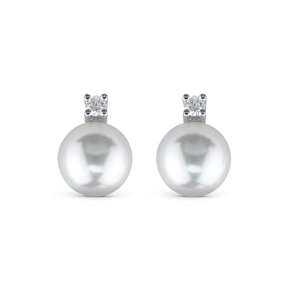 Damiani Le Perle Earrings 20012452, White gold, diamonds and pearls earrings