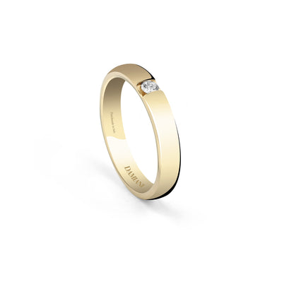 Damiani Veramore Ring 20035662, An 18k yellow gold ring set with diamonds