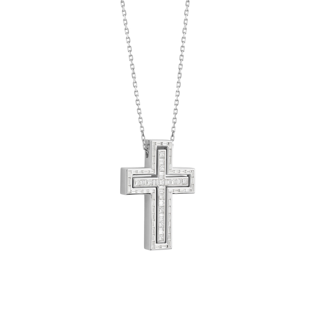Damiani Belle Epoque Necklace 20055758, An 18k white gold necklace set with diamonds