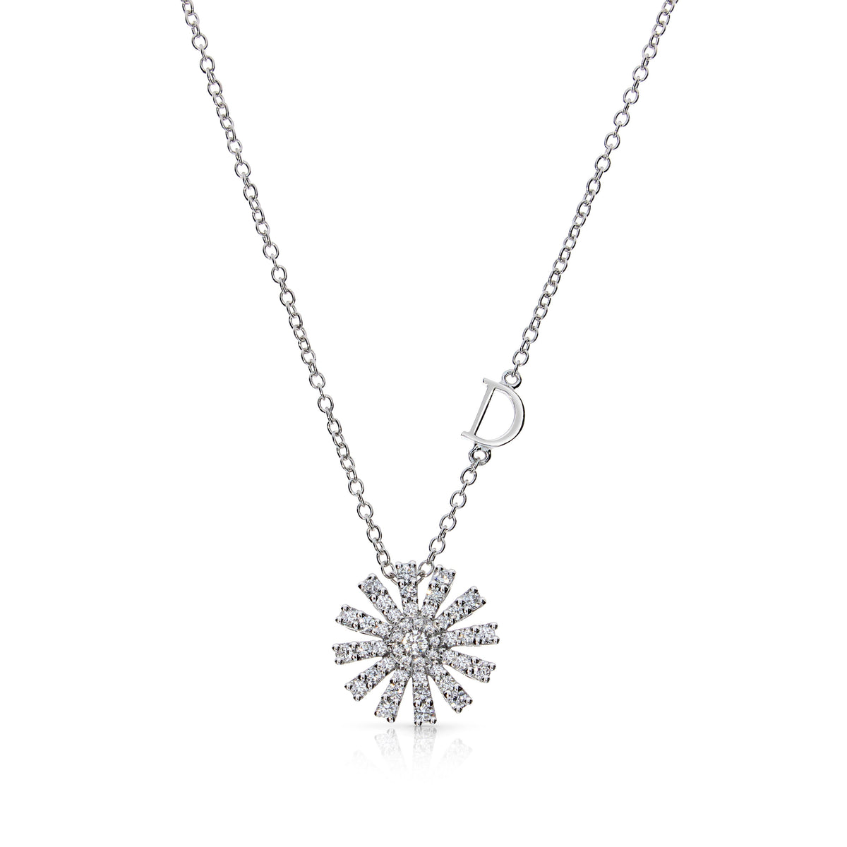Damiani Margherita Necklace 20072756, An 18k white gold necklace set with diamonds
