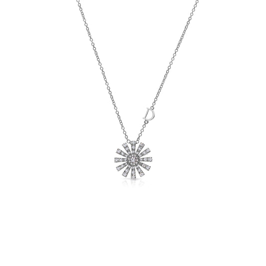 Damiani Margherita Necklace 20072760, An 18k white gold necklace set with diamonds