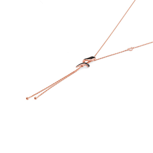 Damiani Eden Necklace 20073054, An 18k rose gold necklace set with diamonds