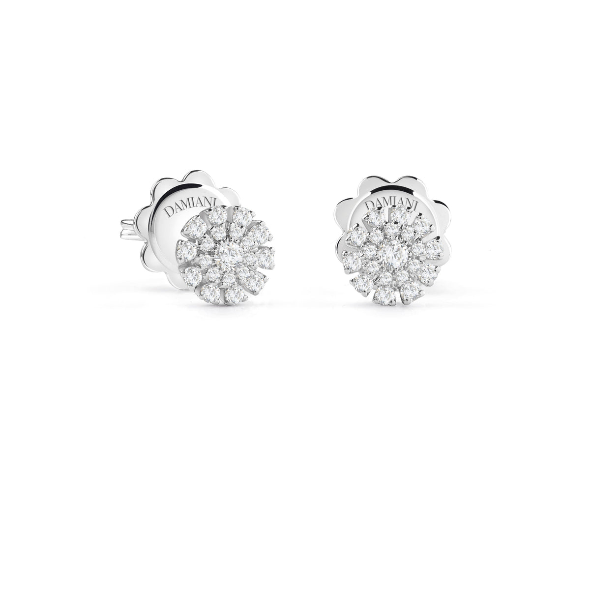 Damiani Margherita Earrings 20074584, White gold and diamonds earrings