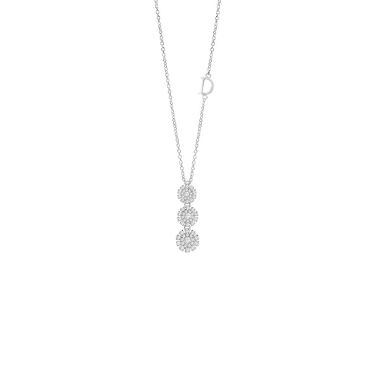 Damiani Margherita Necklace 20074586, An 18k white gold necklace set with diamonds