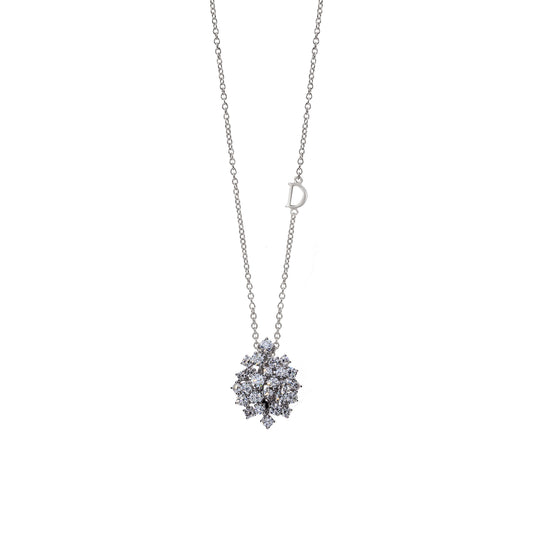 Damiani Mimosa Necklace 20075402, An 18k white gold necklace set with diamonds
