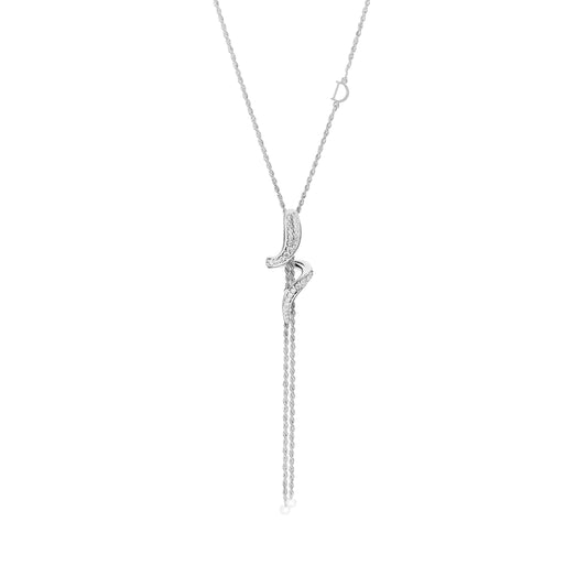 Damiani Eden Necklace 20077480, An 18k white gold necklace set with diamonds