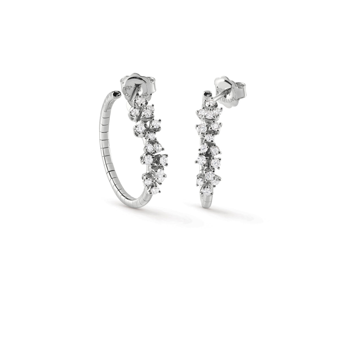 Damiani Mimosa Earrings 20078493, White gold and diamonds earrings