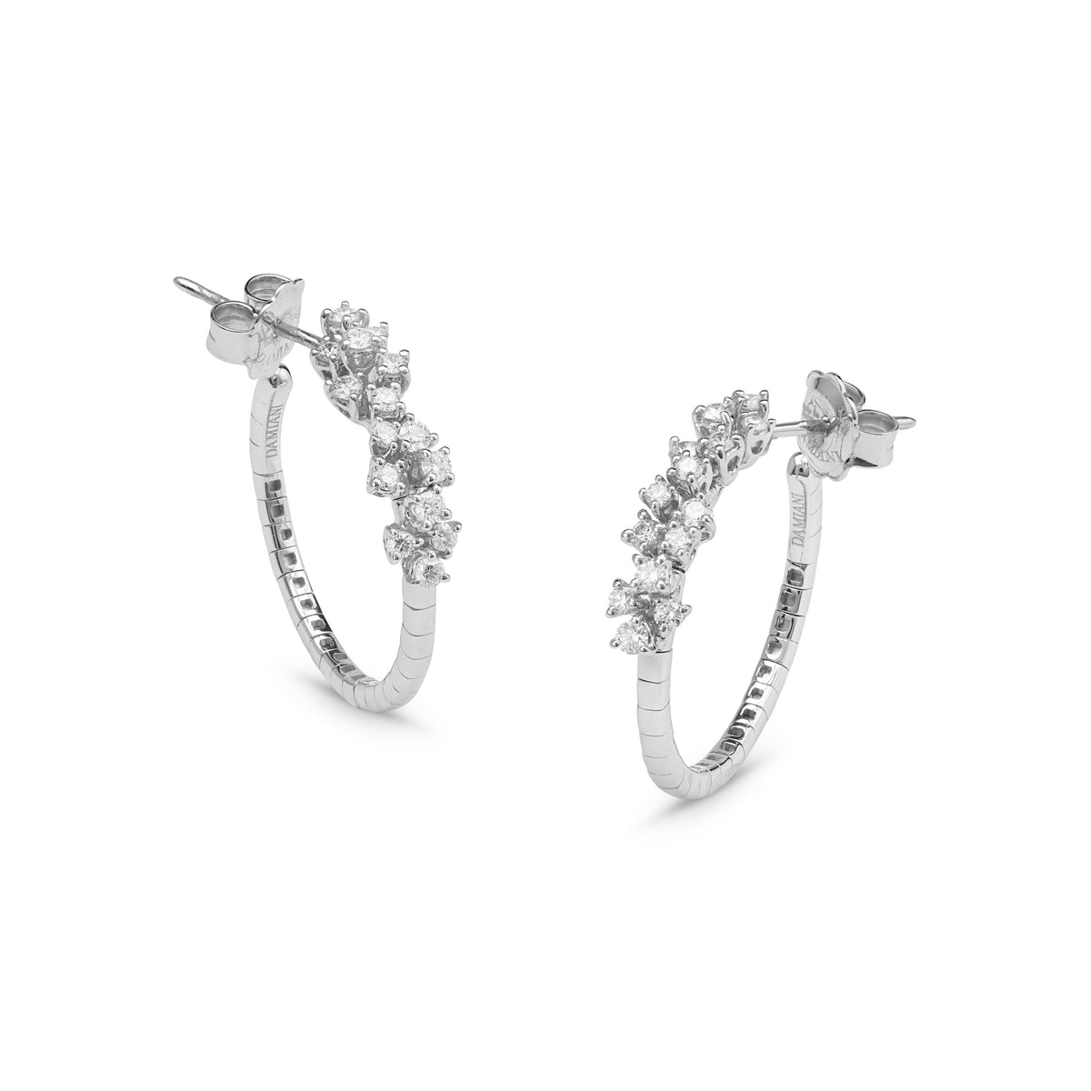 Damiani Mimosa Earrings 20078493, White gold and diamonds earrings