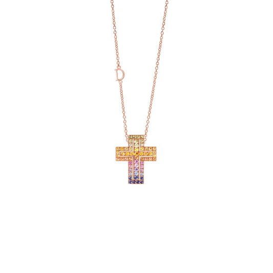 Damiani Belle Epoque Necklace 20084310, An 18k rose gold necklace set with sapphires
