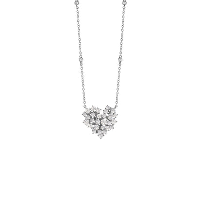 Damiani Mimosa Necklace 20084781, An 18k white gold necklace set with diamonds