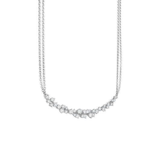 Damiani Mimosa Necklace 20086885, An 18k white gold necklace set with diamonds