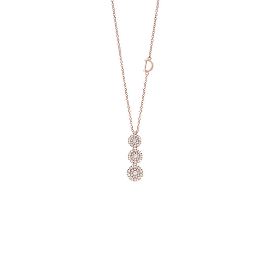 Damiani Margherita Necklace 20087227, An 18k rose gold necklace set with diamonds