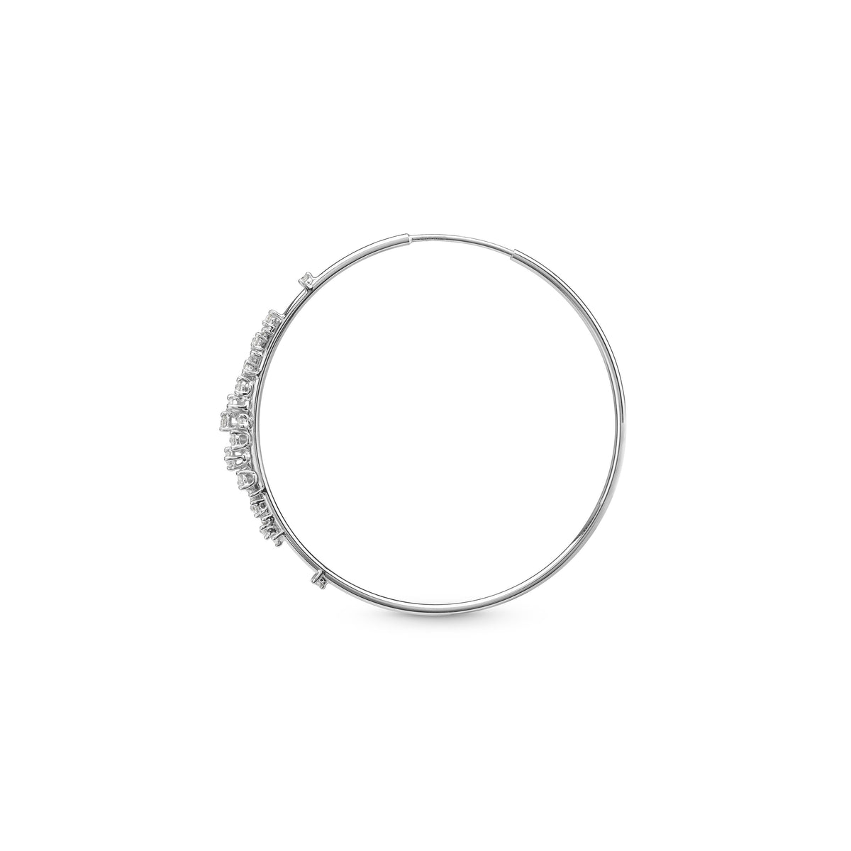 Damiani Mimosa Earrings 20088451, A pair of 18k white gold earrings set with diamonds